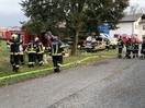 Brand: Silo einer Tischlerei