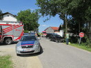 Aufräumarbeiten nach Verkehrsunfall in Dürnberg