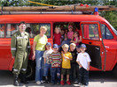 Kinder zu Gast bei der Feuerwehr