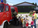 Kinder zu Gast bei der Feuerwehr