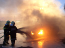 Übungen: KFZ-Brand u. Hydr. Rettungsgerät
