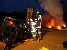 Übung: VU mit PKW-Brand u. Rettungsgerät