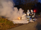 Übung: VU mit PKW-Brand u. Rettungsgerät