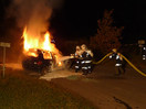 Übung: VU mit PKW-Brand u. Rettungsgerät