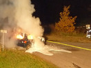 Übung: VU mit PKW-Brand u. Rettungsgerät