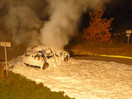 Übung: VU mit PKW-Brand u. Rettungsgerät