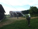 Übung: Brand einer Scheune in Wöging
