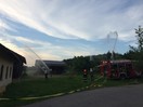 Übung: Brand einer Scheune in Wöging
