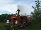 Übung: Brand einer Scheune in Wöging
