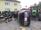 Übung: Verkehrsunfall mit Personenrettung in Oberlemberg