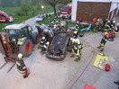 Übung: Verkehrsunfall mit Personenrettung in Oberlemberg