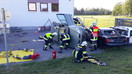Verkehrsunfall eingeklemmte Person