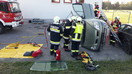 Verkehrsunfall eingeklemmte Person