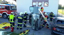 Verkehrsunfall eingeklemmte Person