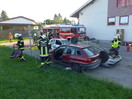 Übung: Verkehrsunfall eingeklemmte Person
