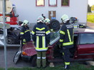 Übung: Verkehrsunfall eingeklemmte Person