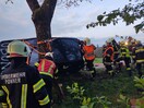 Übung Verkehrsunfall mit eingeklemmter Person