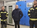Übung Notstromversorgung Wasserbehälter in Plöck
