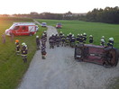 Übung VU mit eingeklemmter Pers./Autobrand