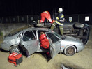 Übung: Verkehrsunfall und PKW-Brand mit FF Engersdorf