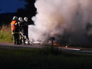 Übung: VU mit eingeklemmter Person + Autobrand