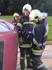 Übung VU mit eingeklemmter Pers./Autobrand