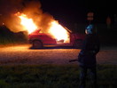 Übung VU mit eingeklemmter Pers./Autobrand