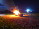Übung VU mit eingeklemmter Pers./Autobrand