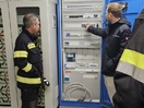 Übung Notstromversorgung Wasserbehälter in Plöck