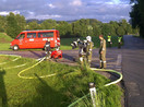 Übung: Brand bei Fam. Hartinger in Manaberg
