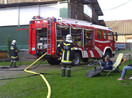 Übung: Brand bei Fam. Hartinger in Manaberg