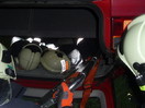 Übung: PKW Brand und eingeklemmte Person