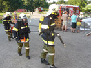Übung: Brand im Sägewerk in Aching