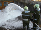 Übung: Brand im Sägewerk in Aching