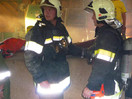Übung: Brand im Sägewerk in Aching