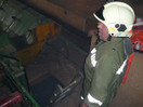 Übung: Brand im Sägewerk in Aching